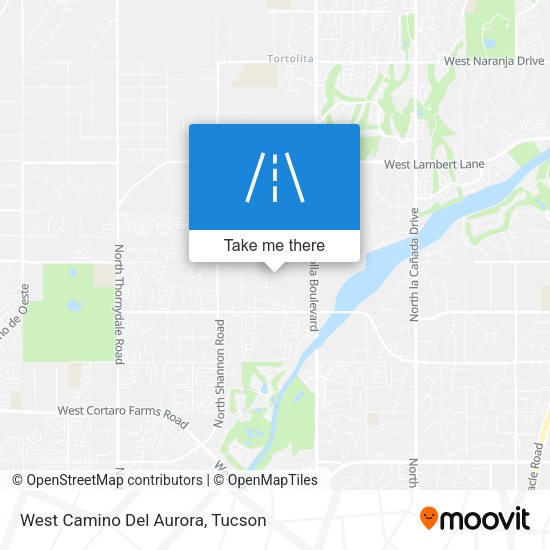 West Camino Del Aurora map