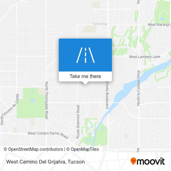 West Camino Del Grijalva map