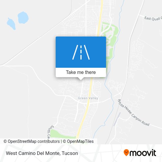 West Camino Del Monte map