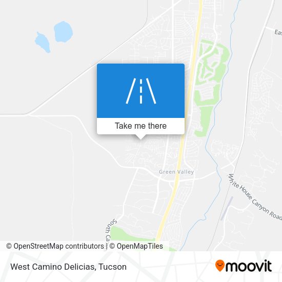 West Camino Delicias map