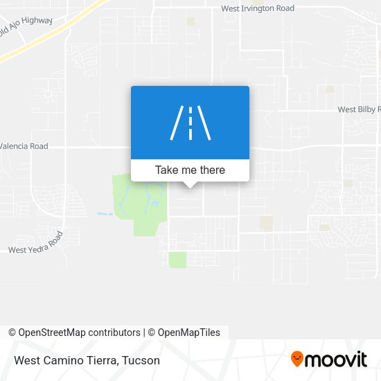 Mapa de West Camino Tierra