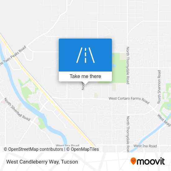 West Candleberry Way map