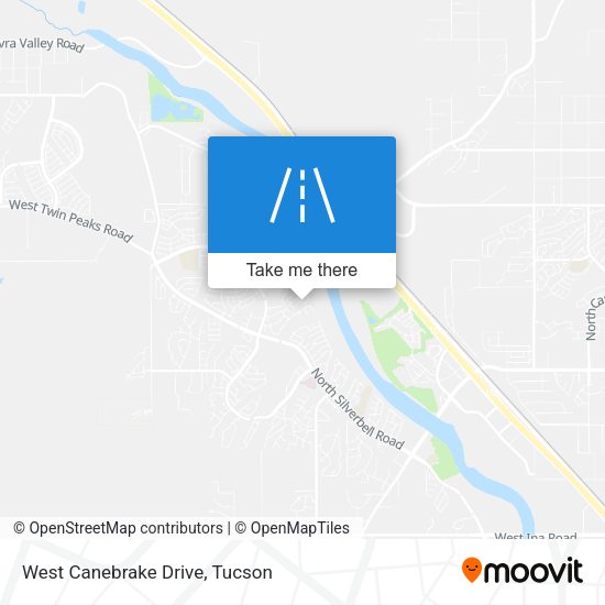 West Canebrake Drive map
