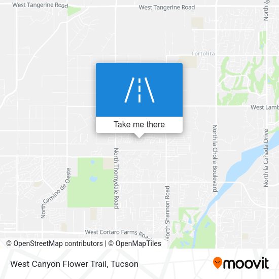 West Canyon Flower Trail map