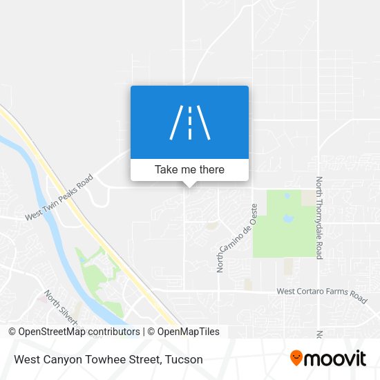 Mapa de West Canyon Towhee Street