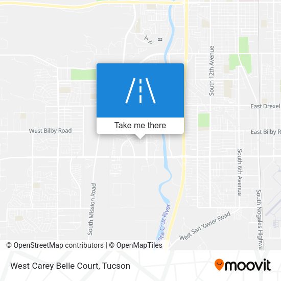 West Carey Belle Court map