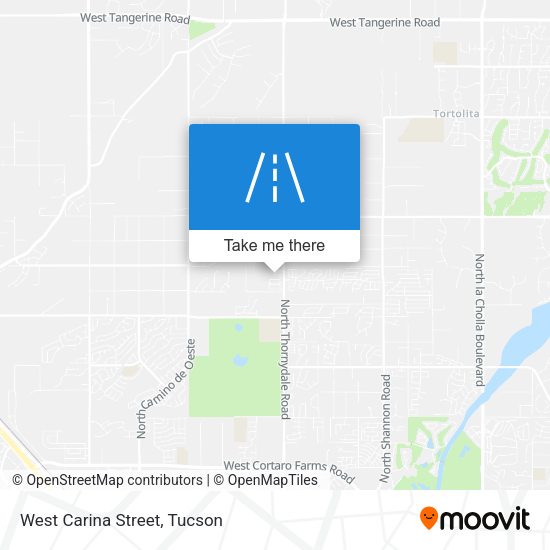 Mapa de West Carina Street
