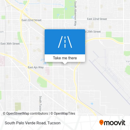 South Palo Verde Road map