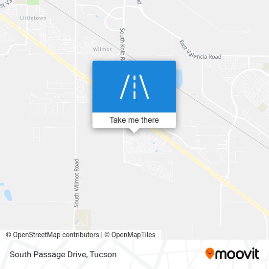 South Passage Drive map