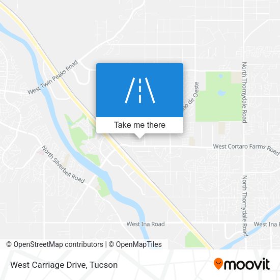 West Carriage Drive map