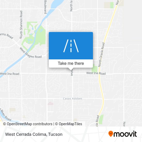 Mapa de West Cerrada Colima