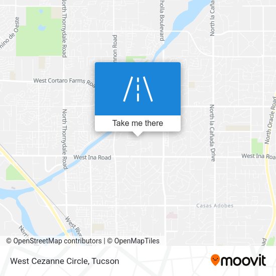 Mapa de West Cezanne Circle