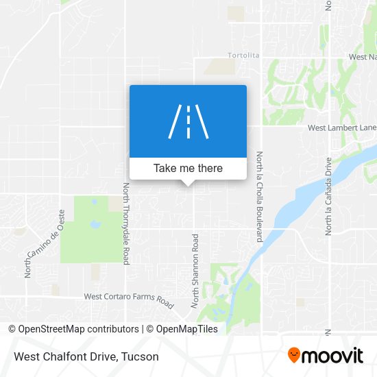 West Chalfont Drive map