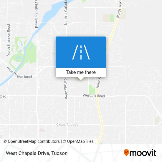 West Chapala Drive map