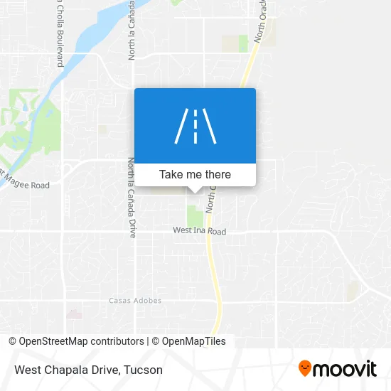 West Chapala Drive map