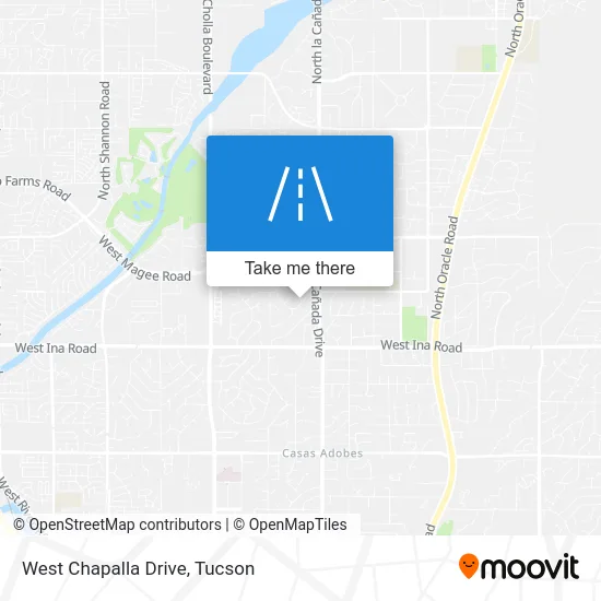 West Chapalla Drive map
