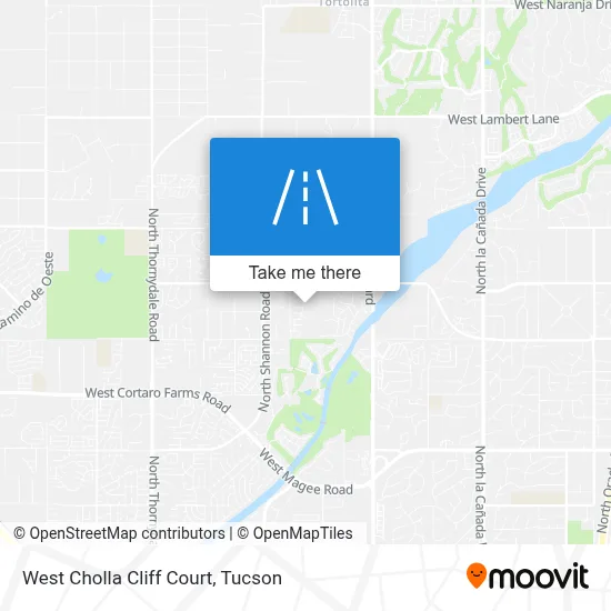 West Cholla Cliff Court map