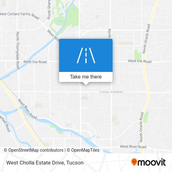 West Cholla Estate Drive map
