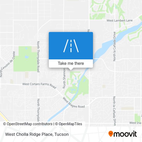 West Cholla Ridge Place map