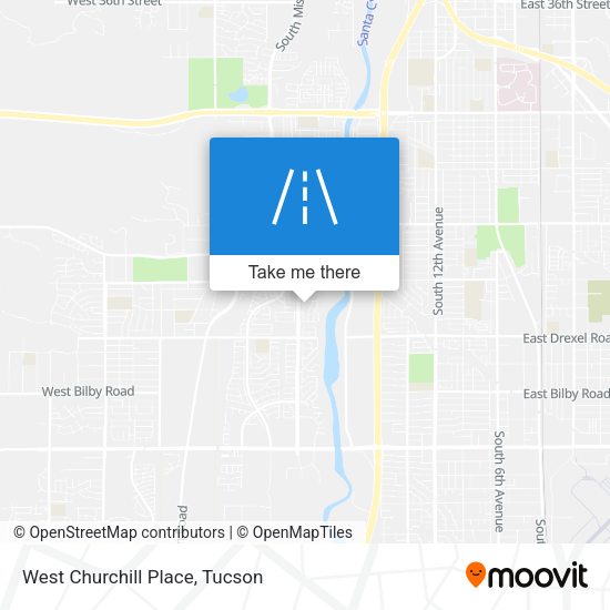 West Churchill Place map