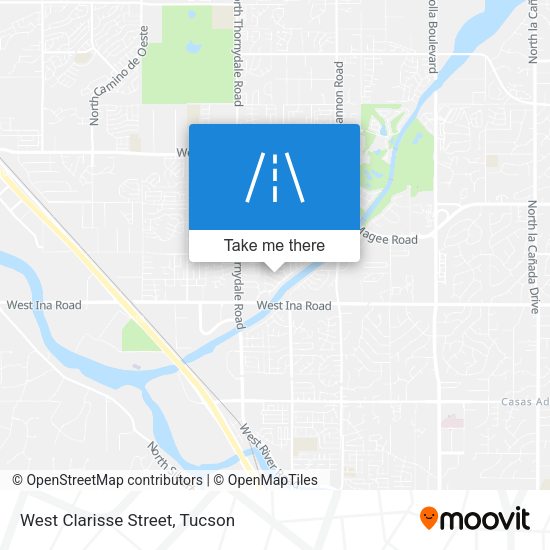 West Clarisse Street map