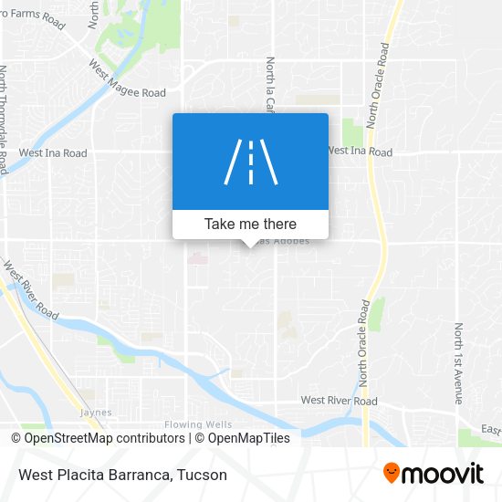 West Placita Barranca map