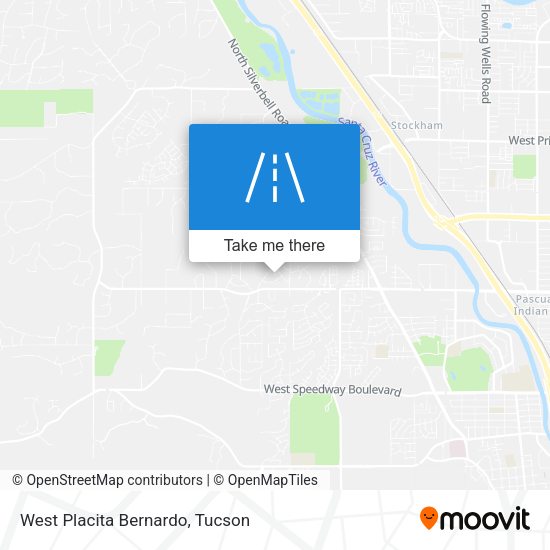 West Placita Bernardo map