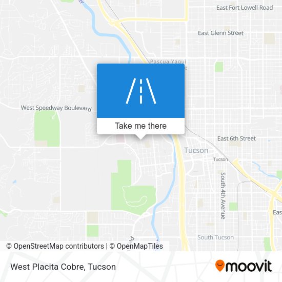 West Placita Cobre map