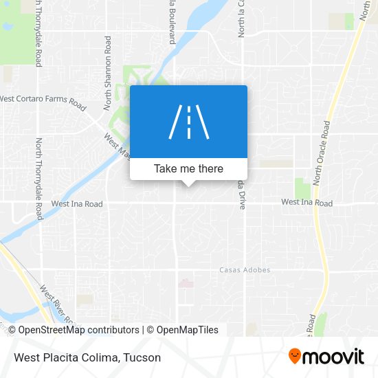 West Placita Colima map