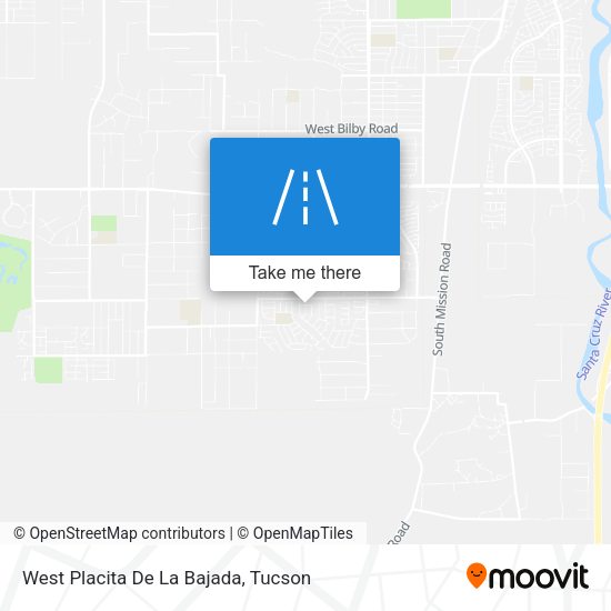 Mapa de West Placita De La Bajada