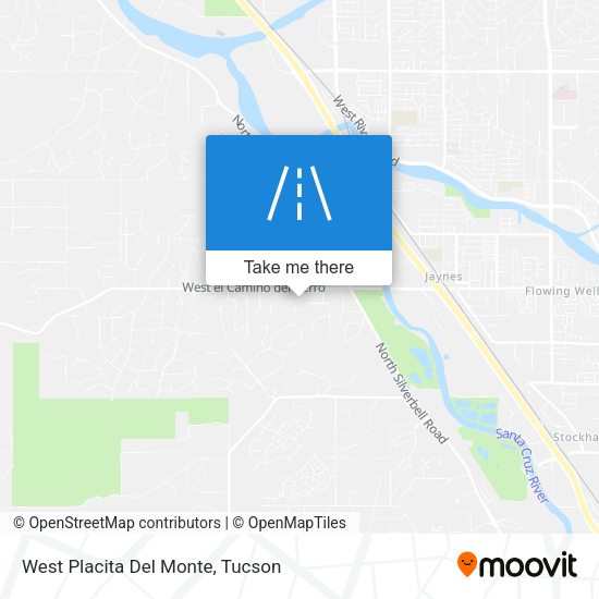 West Placita Del Monte map