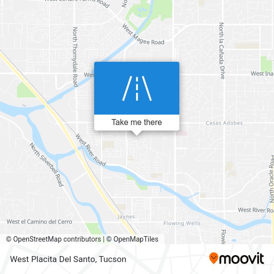 Mapa de West Placita Del Santo