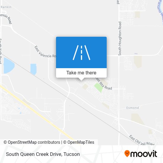 South Queen Creek Drive map