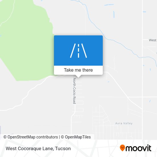 West Cocoraque Lane map