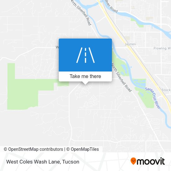 West Coles Wash Lane map