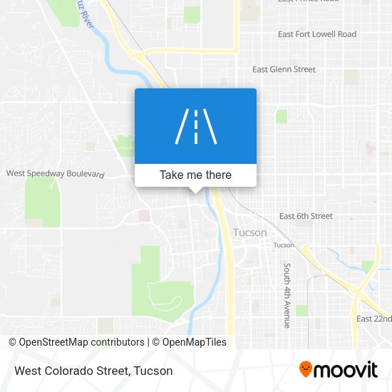 West Colorado Street map
