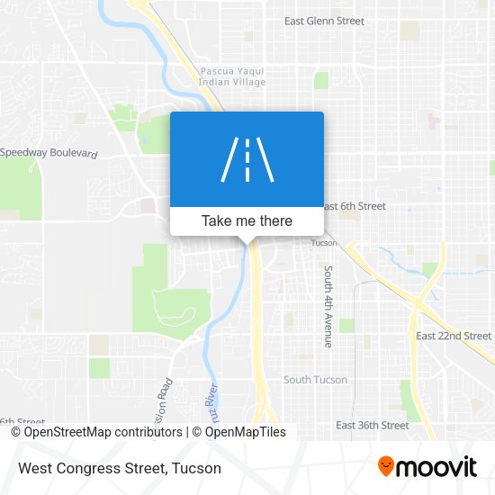 West Congress Street map