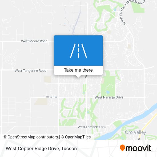 West Copper Ridge Drive map