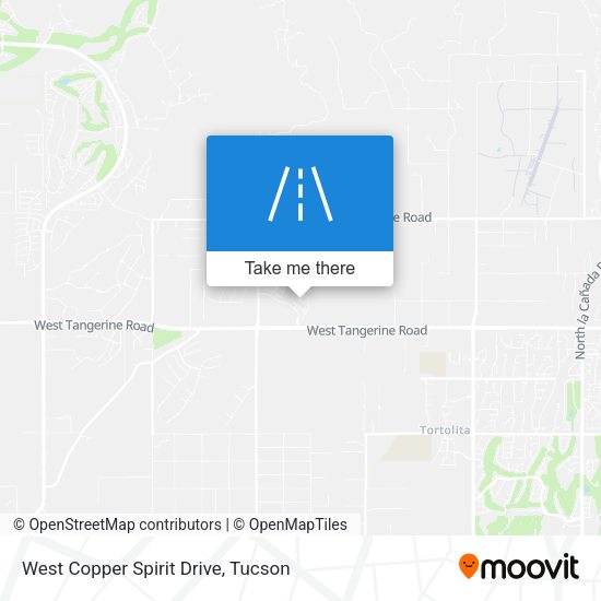 West Copper Spirit Drive map