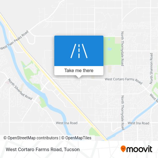 Mapa de West Cortaro Farms Road