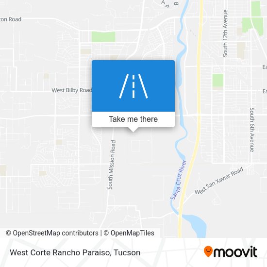 West Corte Rancho Paraiso map