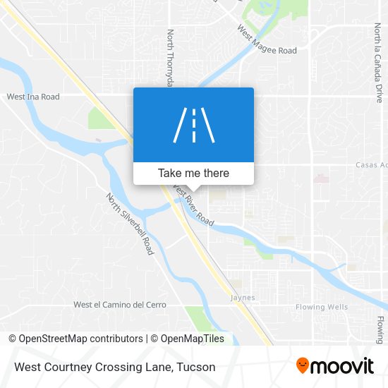 West Courtney Crossing Lane map