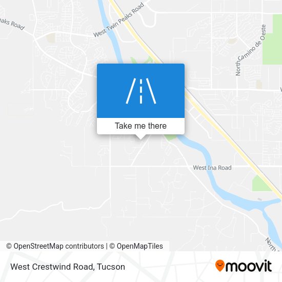 West Crestwind Road map