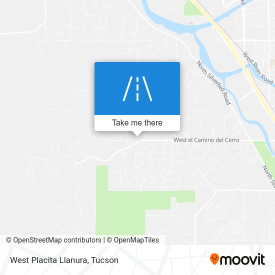 Mapa de West Placita Llanura
