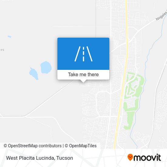 West Placita Lucinda map