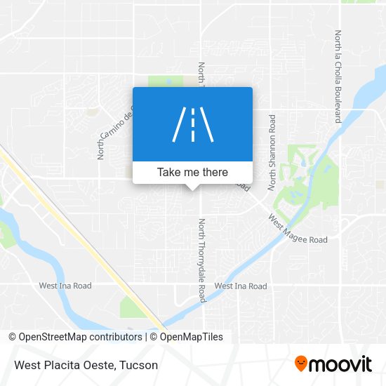 West Placita Oeste map