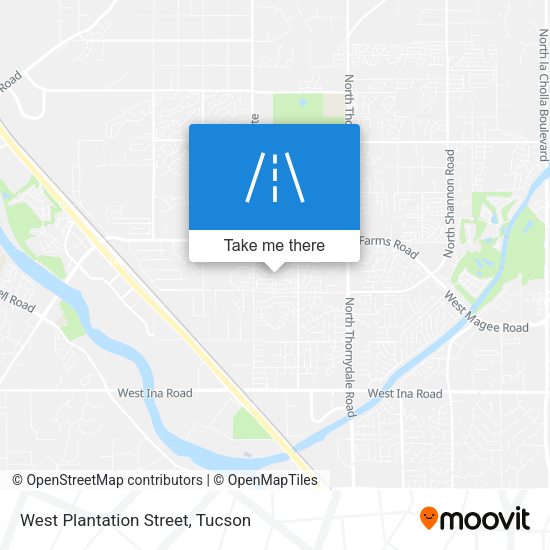 West Plantation Street map