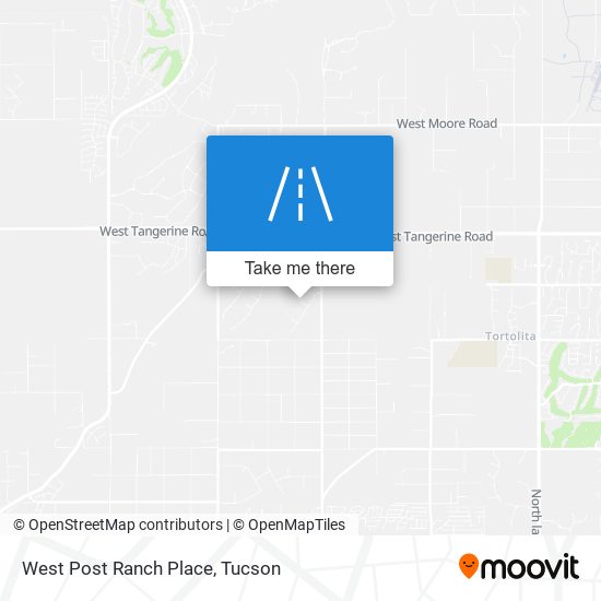 West Post Ranch Place map