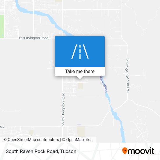 South Raven Rock Road map