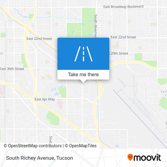 South Richey Avenue map